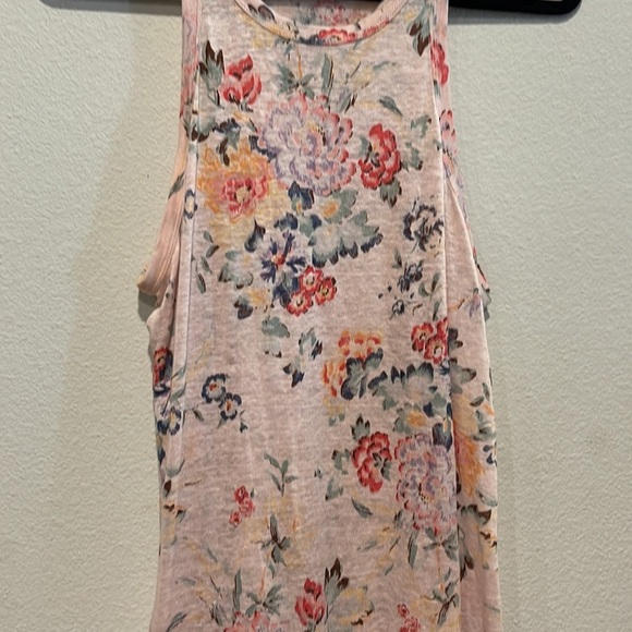 Rebecca Taylor| Rose Marlena Floral Linen Jersey Dress| Size Large - Picture 5 of 9
